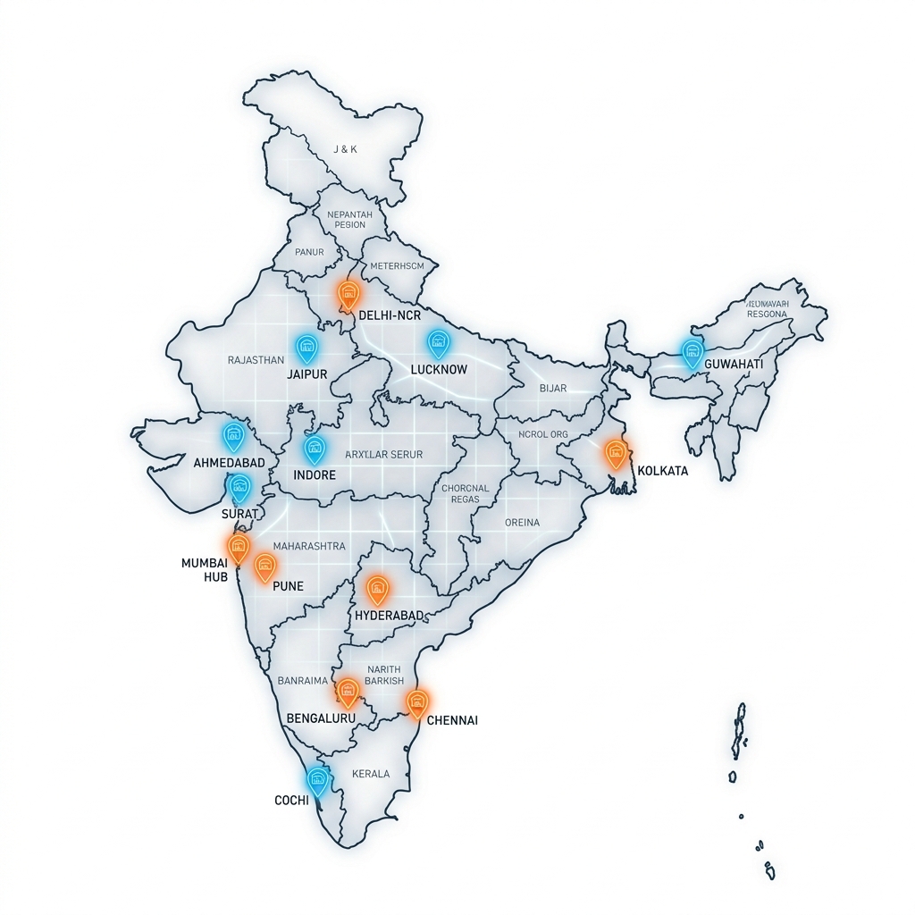Pan-India Warehouse Network Map